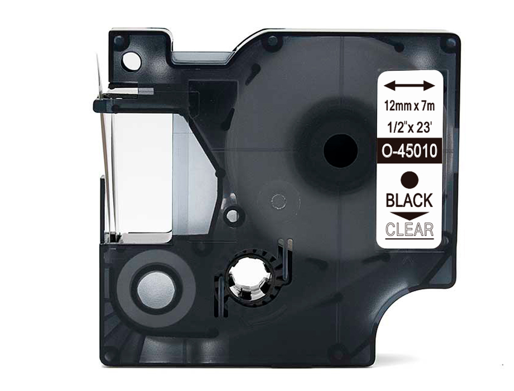 Q-CONNECT - Cinta negro-transparente 12mm x 7mt dymo (Ref. KF18839)