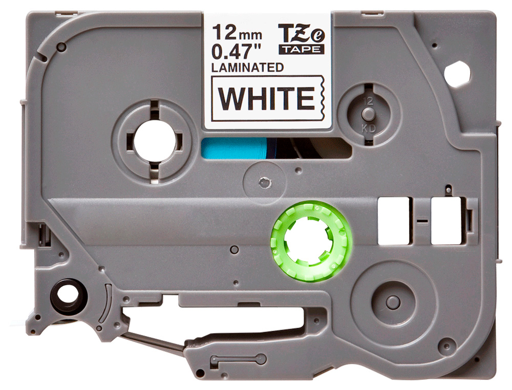 Q-CONNECT - Cinta tze-231 blanco-negro 12mm longitud 8 mt (Ref. KF18797)