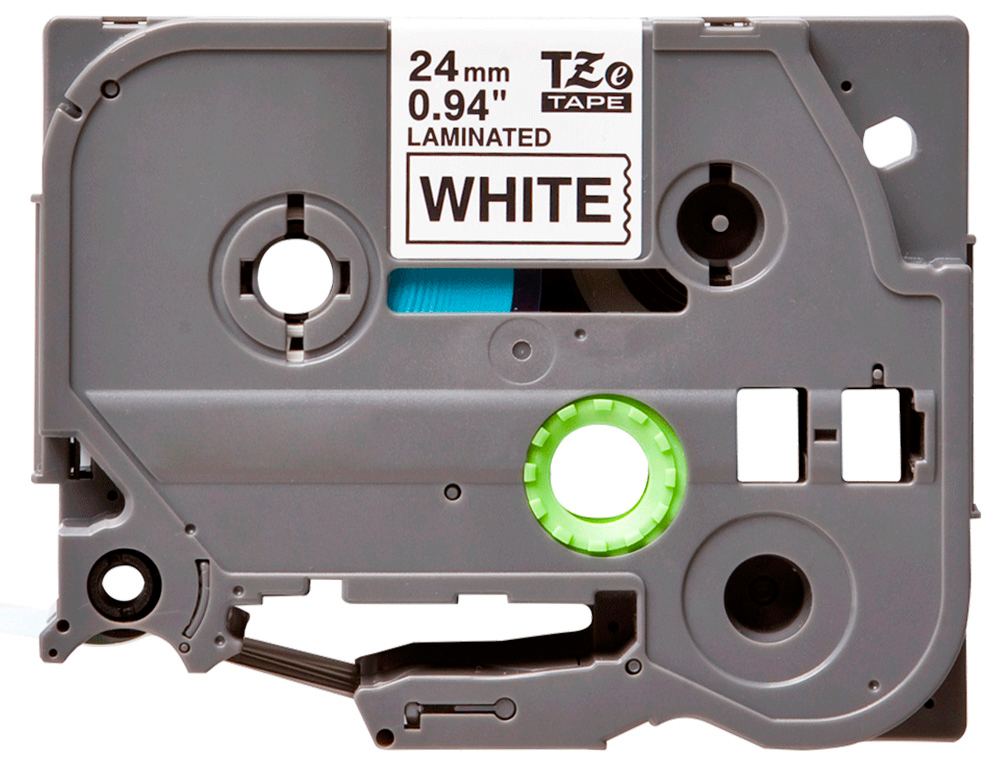 Q-CONNECT - Cinta tze-251 blanco-negro 24mm longitud 8 mt (Ref. KF18799)