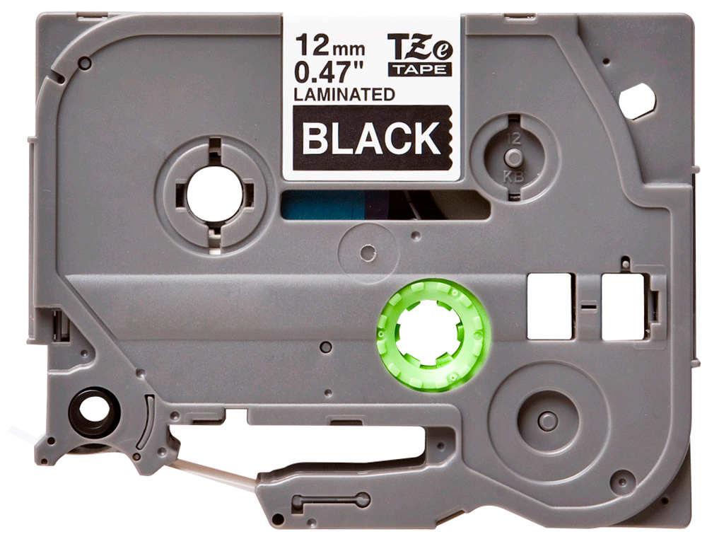 Q-CONNECT - Cinta tze-335 negro-blanco 12mm longitud 8mt (Ref. KF18865)