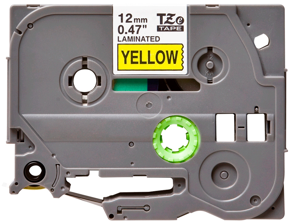 Q-CONNECT - Cinta tze-641 amarillo-negro 18mm longitud 8 mt (Ref. KF18866)