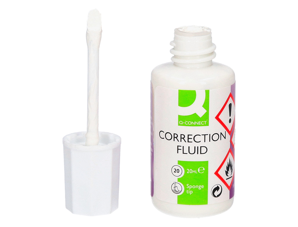 Q-CONNECT - Corrector aplicador espuma frasco 20 ml (Ref. KF11315)
