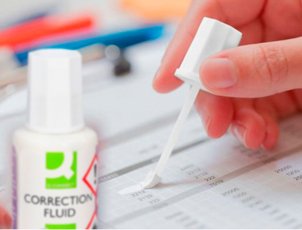 Q-CONNECT - Corrector aplicador espuma frasco 20 ml (Ref. KF11315)