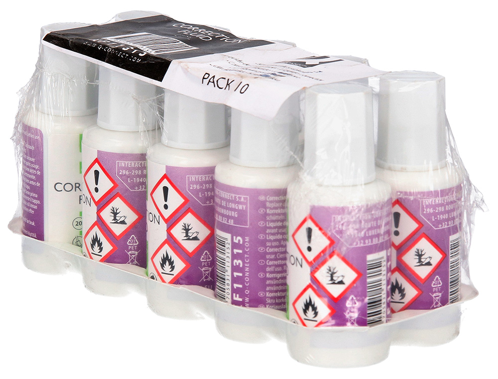 Q-CONNECT - Corrector aplicador espuma frasco 20 ml (Ref. KF11315)