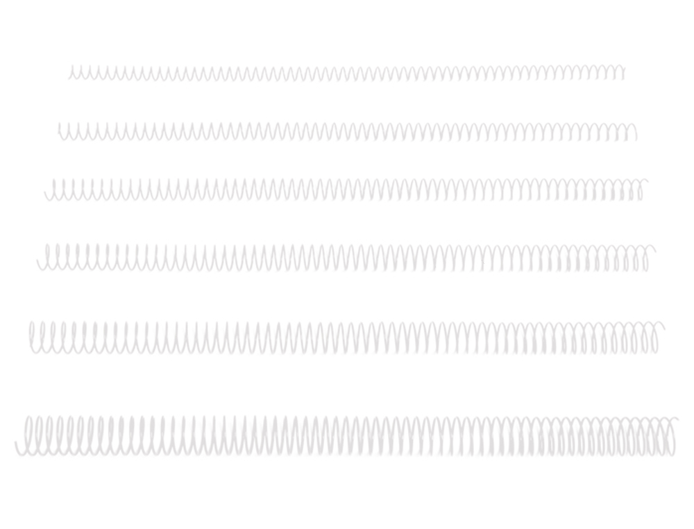 Q-CONNECT - Espiral metalico blanco 64 5:1 10 mm 1mm caja de 200 unidades (Ref. KF17125)