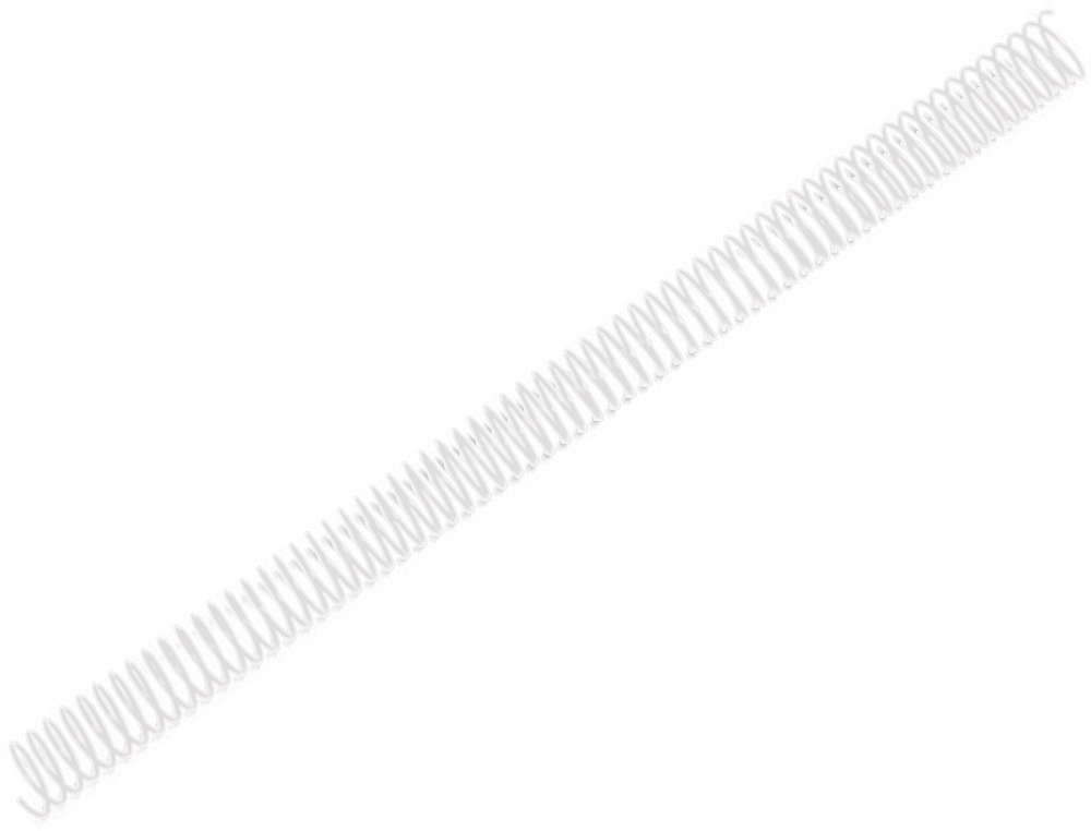 Q-CONNECT - Espiral metalico blanco 64 5:1 18mm 1,2mm caja de 100 unidades (Ref. KF17129)