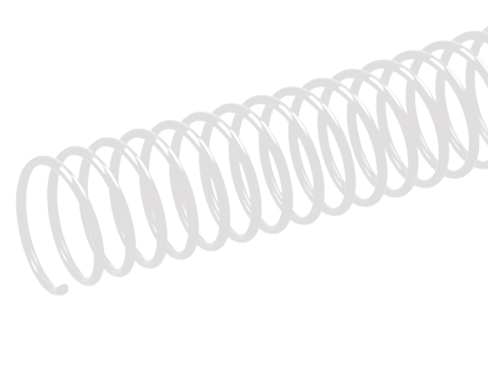 Q-CONNECT - Espiral metalico blanco 64 5:1 20mm 1,2mm caja de 100 unidades (Ref. KF17130)