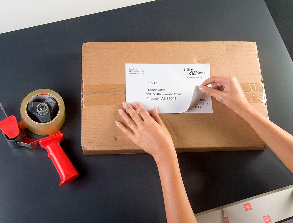 AVERY - Etiqueta adhesiva permanente para impresora laser blanca 63,5x38,1 mm caja de 525 unidades (Ref. L4613-25)