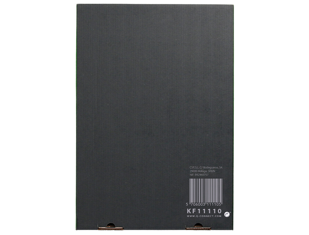 Q-CONNECT - Funda multitaladro folio 80 mc piel de naranja caja de 1400 unidades (Ref. KF11110)