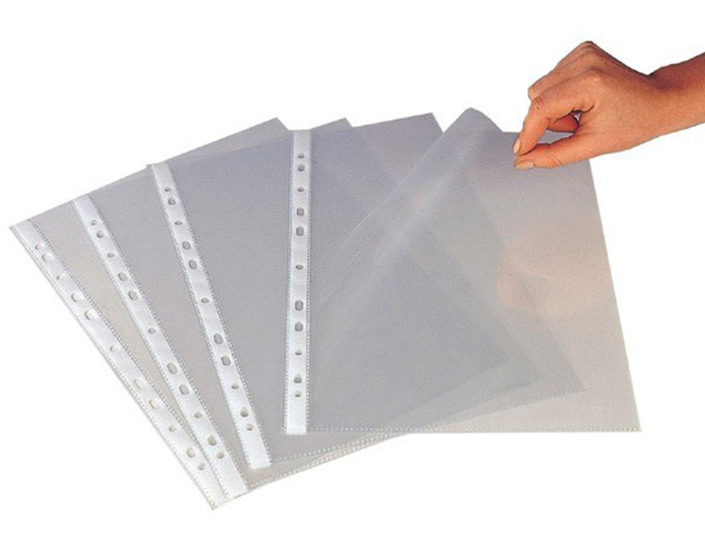 Q-CONNECT - Funda multitaladro q-connec folio 80mc piel de naranja bolsa de 10 unidades (Ref. KF16914)