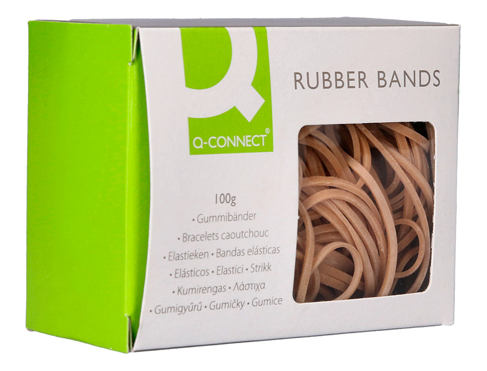 Q-CONNECT - Gomillas elasticas 100 gr 60x3 mm numero 31 (Ref. KF10589)