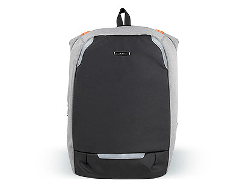 Q-CONNECT - Mochila para portatil 18\" negra / gris poliester impermeable 460x170x310 mm (Ref. KF17990)