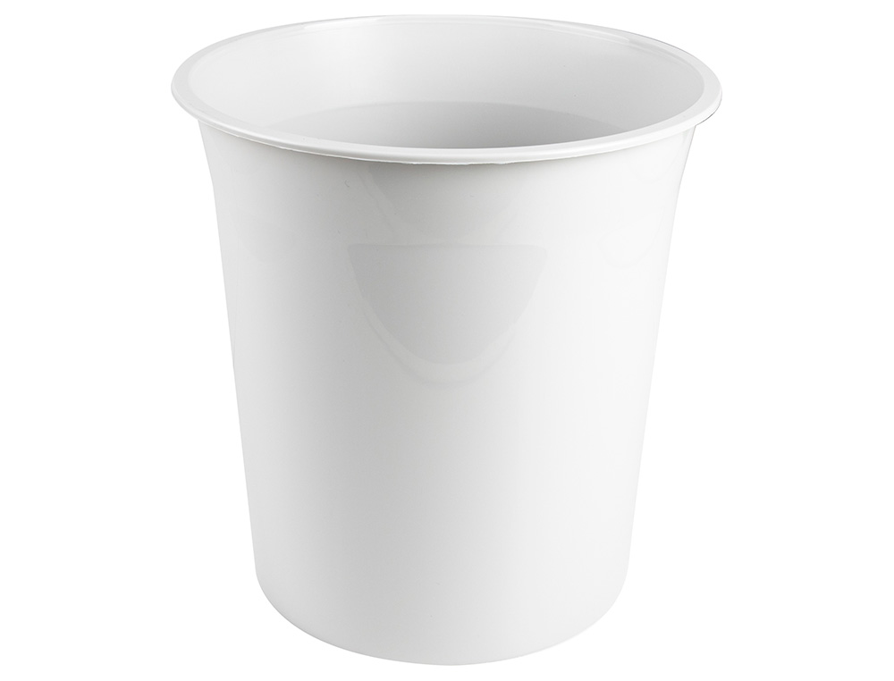 Q-CONNECT - Papelera plastico gris opaco 13 litros dim. 275x285mm (Ref. KF19033)