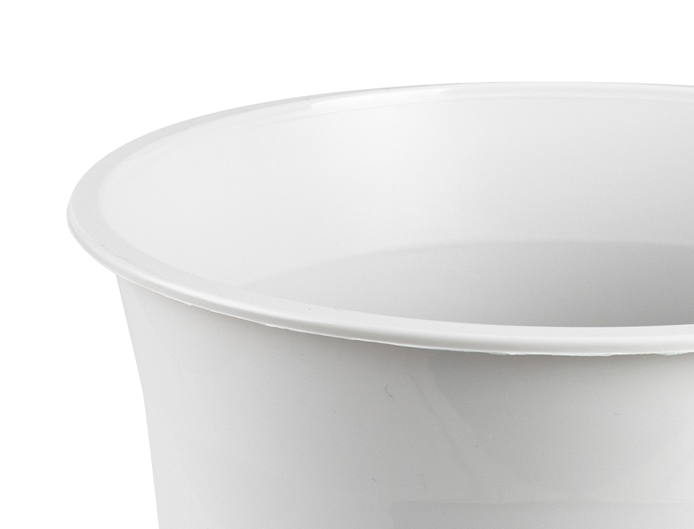 Q-CONNECT - Papelera plastico gris opaco 13 litros dim. 275x285mm (Ref. KF19033)