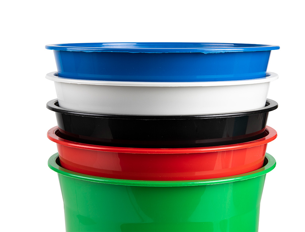 Q-CONNECT - Papelera plastico verde opaco 13 litros dim. 275x285mm (Ref. KF19036)