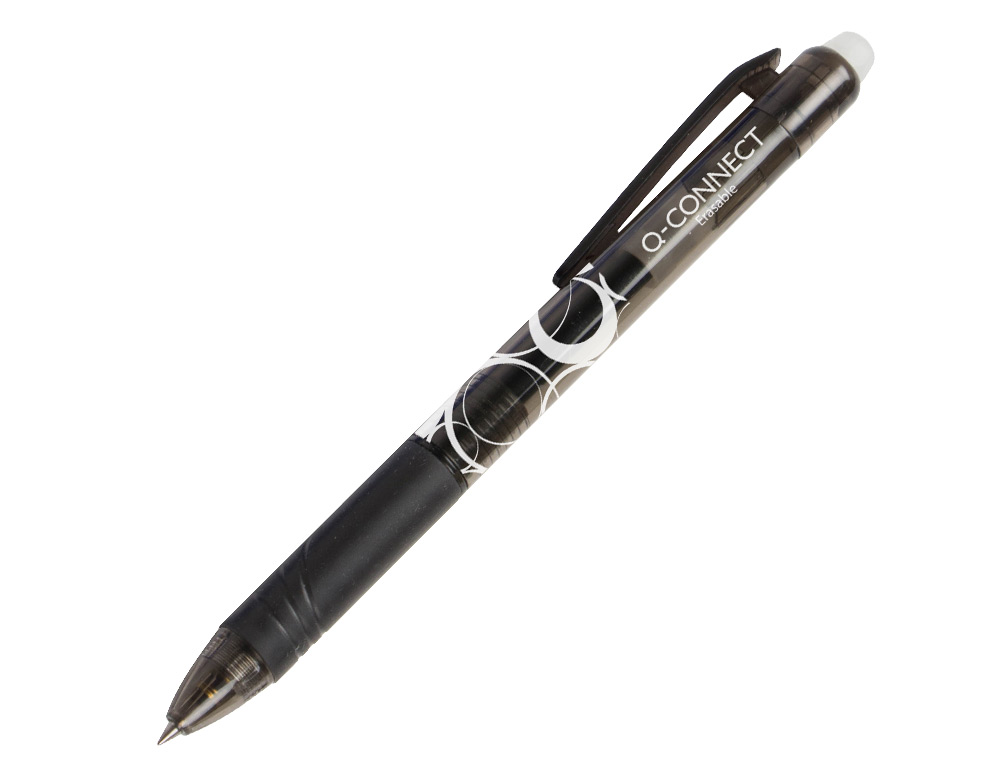 Q-CONNECT - Recambio boligrafo retractil kf11057 borrable negro caja de 3 unidades (Ref. KF11057)