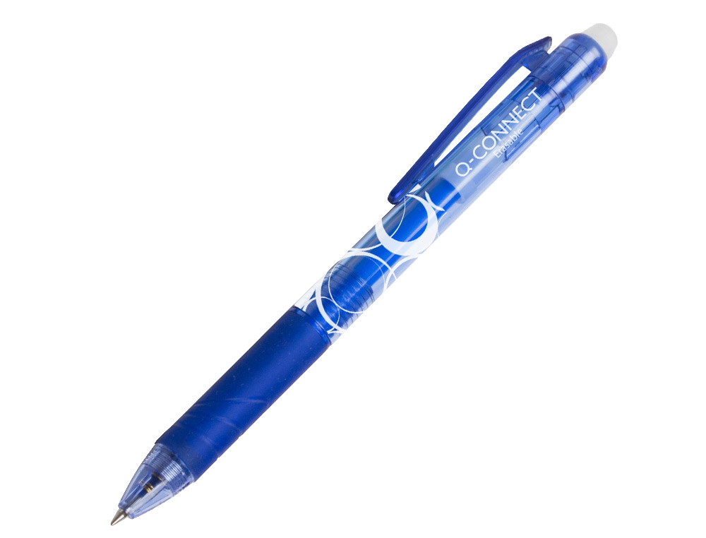 Q-CONNECT - Recambio boligrafo retractil kf11058 borrable azul caja de 3 unidades (Ref. KF11058)