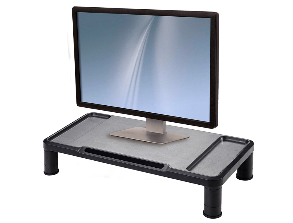Q-CONNECT - Soporte para monitor ajustable en altura 555x265x112 mm (Ref. KF18019)