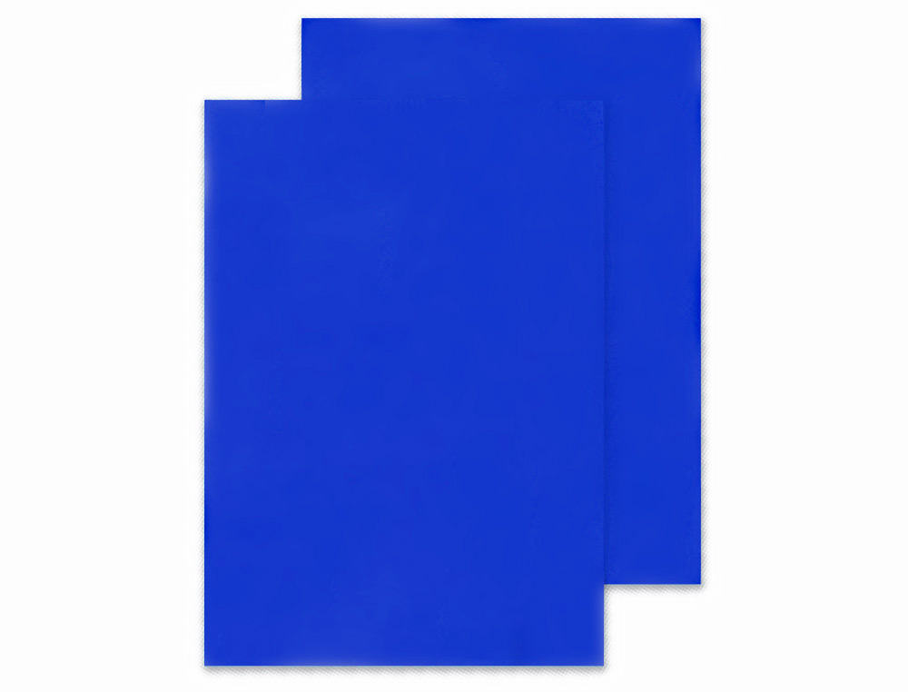 Q-CONNECT - Tapa de encuadernacion pvc din A4 opaca azul 180 micras caja de 100 unidades (Ref. KF18097)