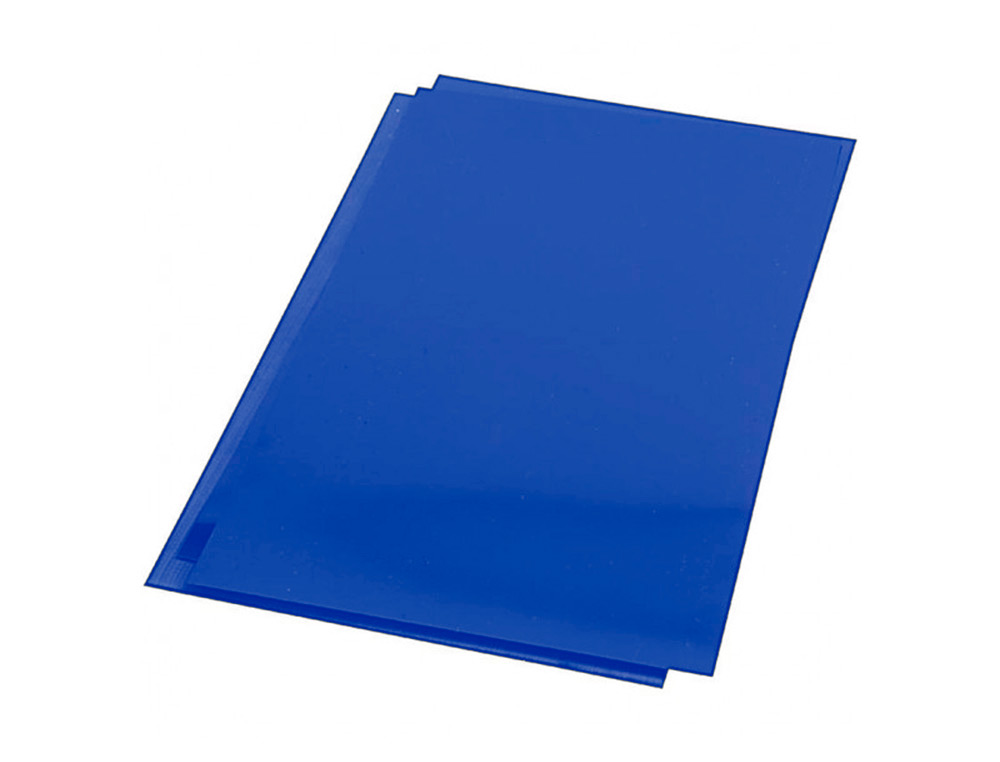 Q-CONNECT - Tapa de encuadernacion pvc din A4 opaca azul 180 micras caja de 100 unidades (Ref. KF18097)