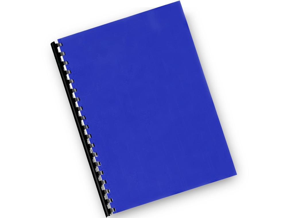 Q-CONNECT - Tapa de encuadernacion pvc din A4 opaca azul 180 micras caja de 100 unidades (Ref. KF18097)