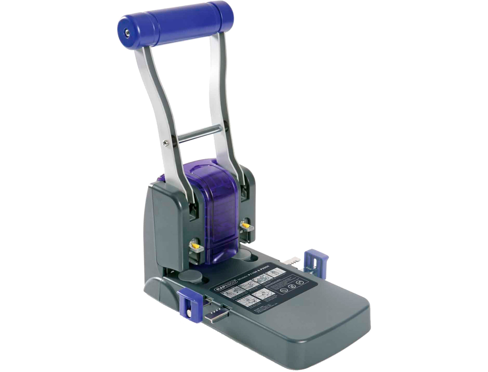 RAPESCO - Taladrador p1100 negro / morado 2 taladros gran capacidad 100 hojas (Ref. 0247)