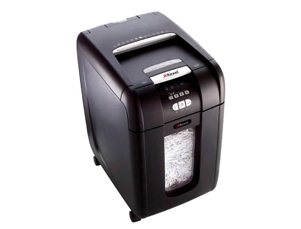 REXEL - Destructora de documentos optimum autofeed+ 300x eu capacidad de corte 300 hojas destruye grapas y clips (Ref. 2020300XEU)