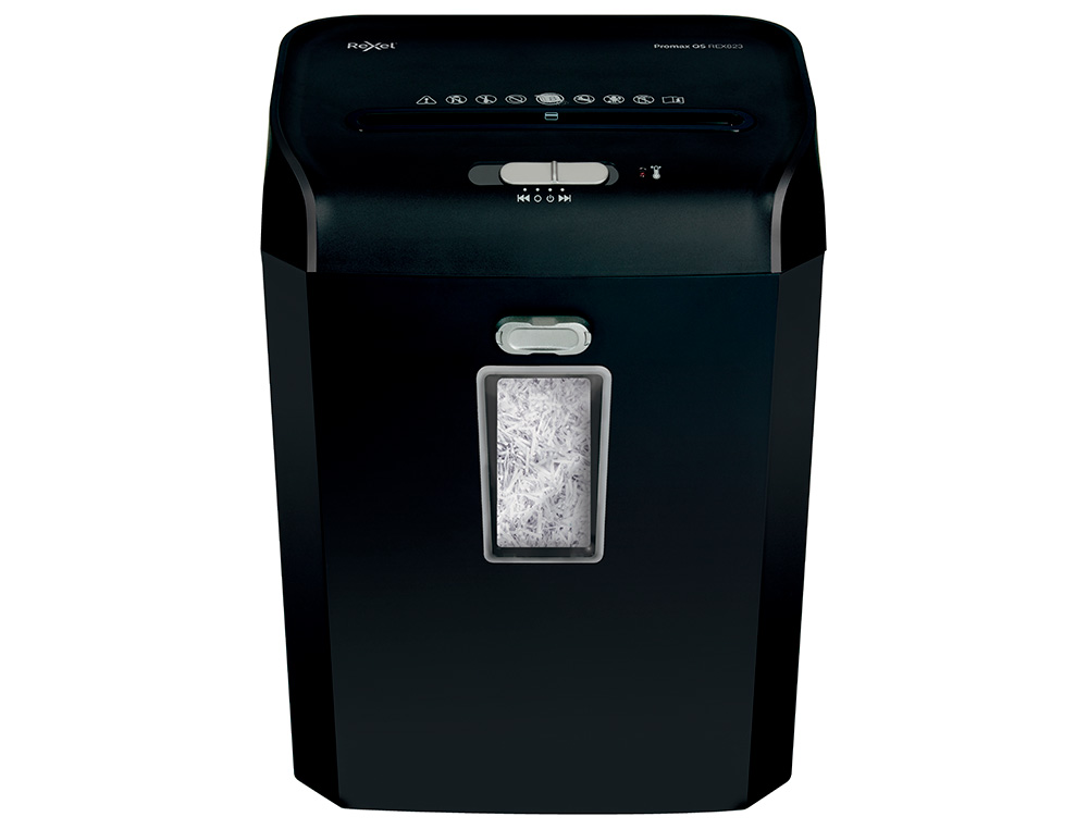 REXEL - Destructora de documentos promax qs rex823 capacidad 8 hojas particulas destruye grapas clips y (Ref. 2104583EU)