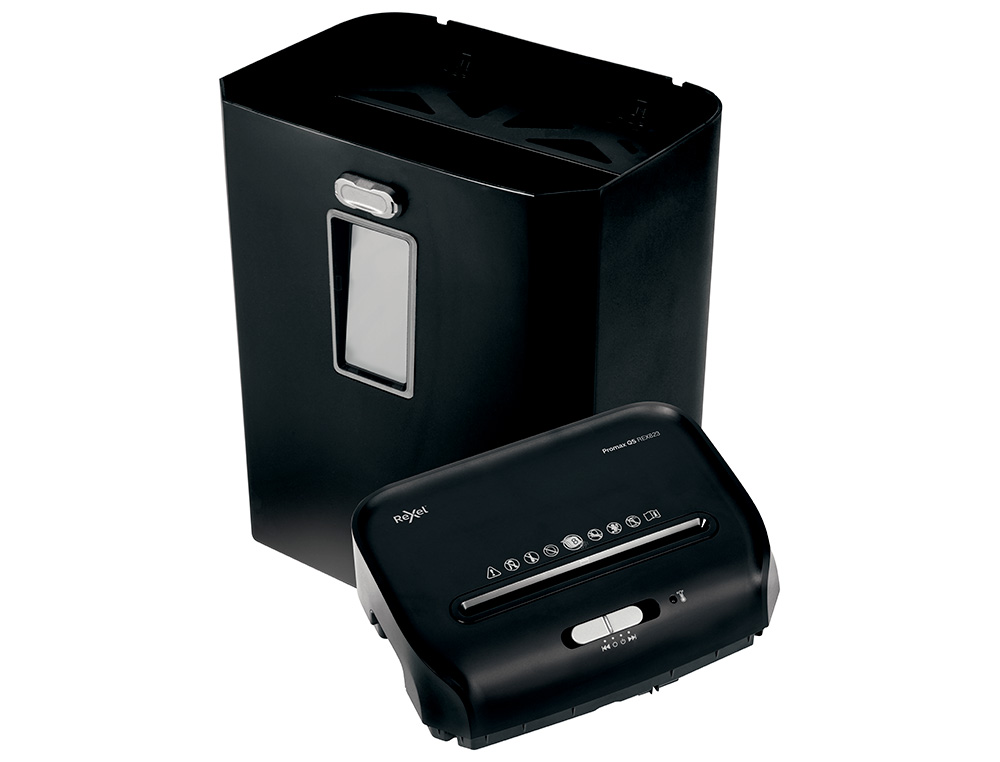 REXEL - Destructora de documentos promax qs rex823 capacidad 8 hojas particulas destruye grapas clips y (Ref. 2104583EU)