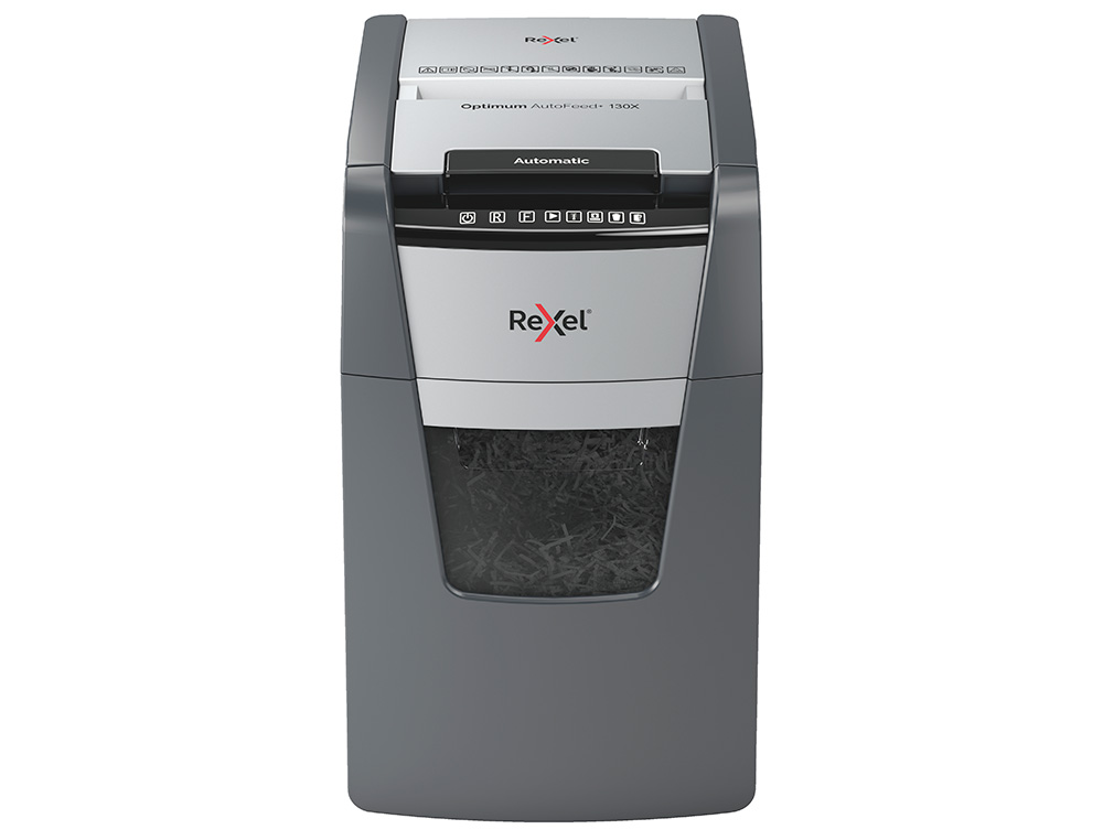 REXEL - Destructora de documentos secure mc6 eu capacidad 6 hojas grapas clips tarjetas y cd 18 l (Ref. 2020130EU)