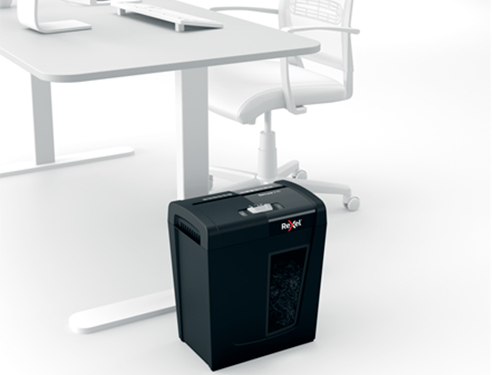 REXEL - Destructora de documentos secure x10 eu capacidad 10 hojas grapas clips tarjetas y cd 18 l (Ref. 2020124EU)