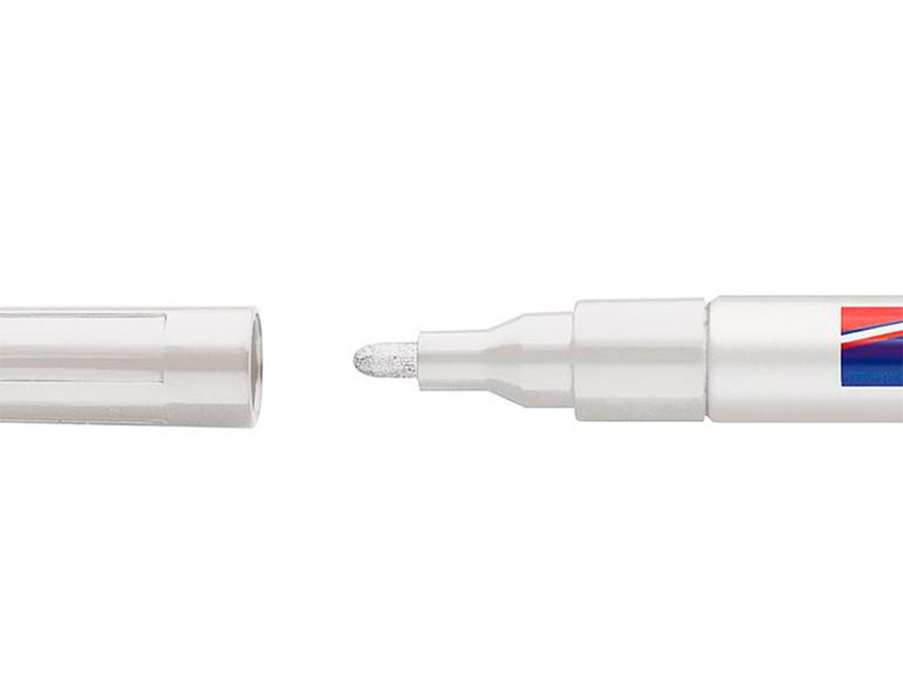 EDDING - Marcador especial 751 Trazo 1-2mm Punta Cónica Tinta opaca Blanco Superficies oscuras 751-49 (Ref.751-049)