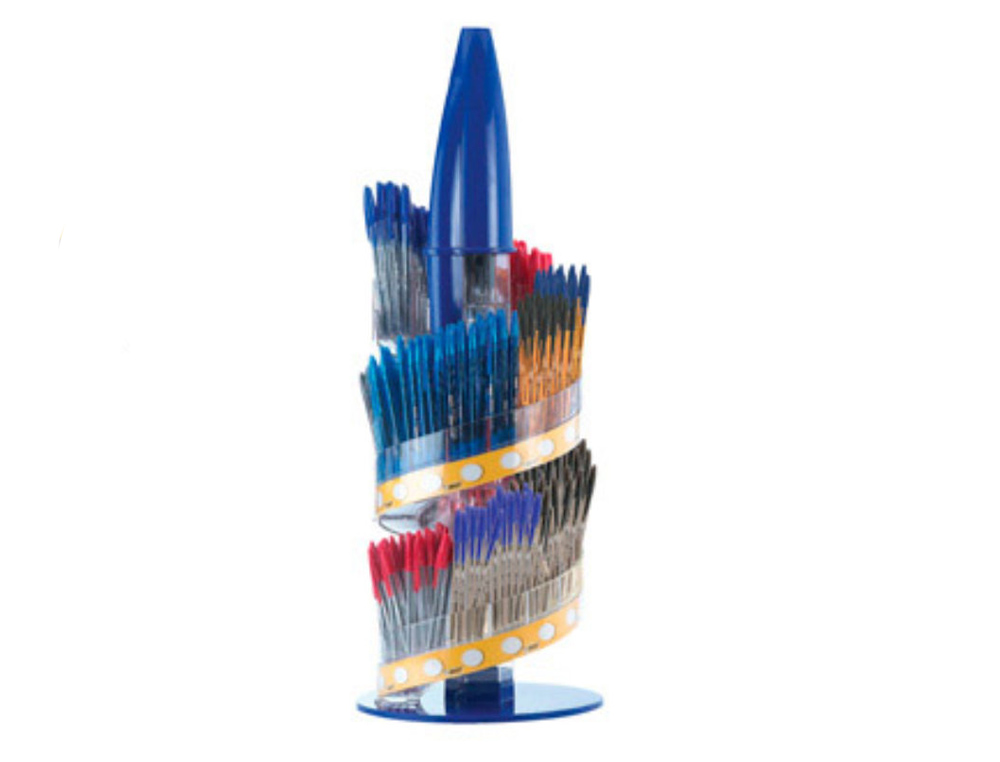 BIC - Boligrafo cristal family expositor de 770 unidades surtidas promo regalo 150 cristal azul (Ref. 961592 (958148/947132/961592))