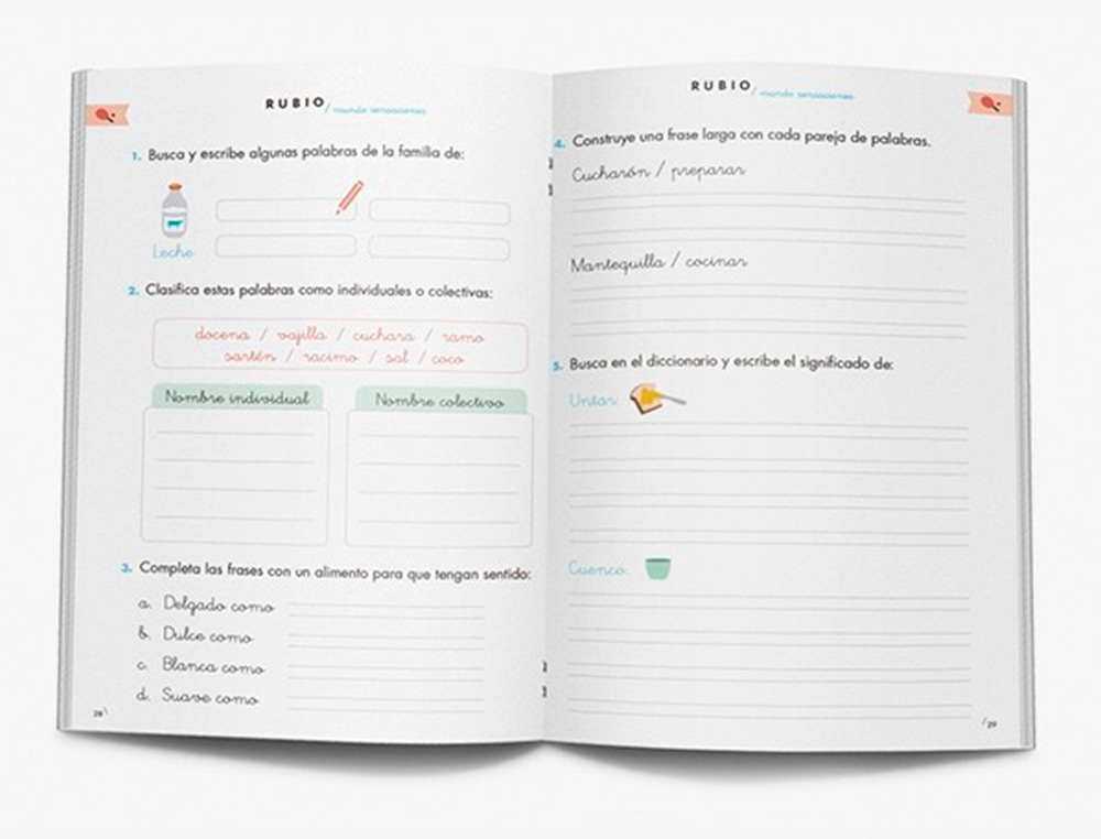 RUBIO - Cuaderno competencia lectora 1 mundo sensaciones (Ref. CL1)