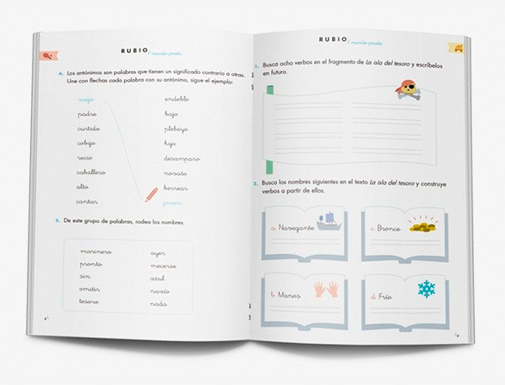 RUBIO - Cuaderno competencia lectora 4 mundo pirata (Ref. CL4)