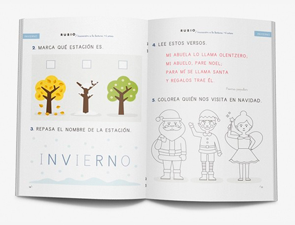 RUBIO - Cuaderno iniciacion a la lectura + 4 años (Ref. IL4)