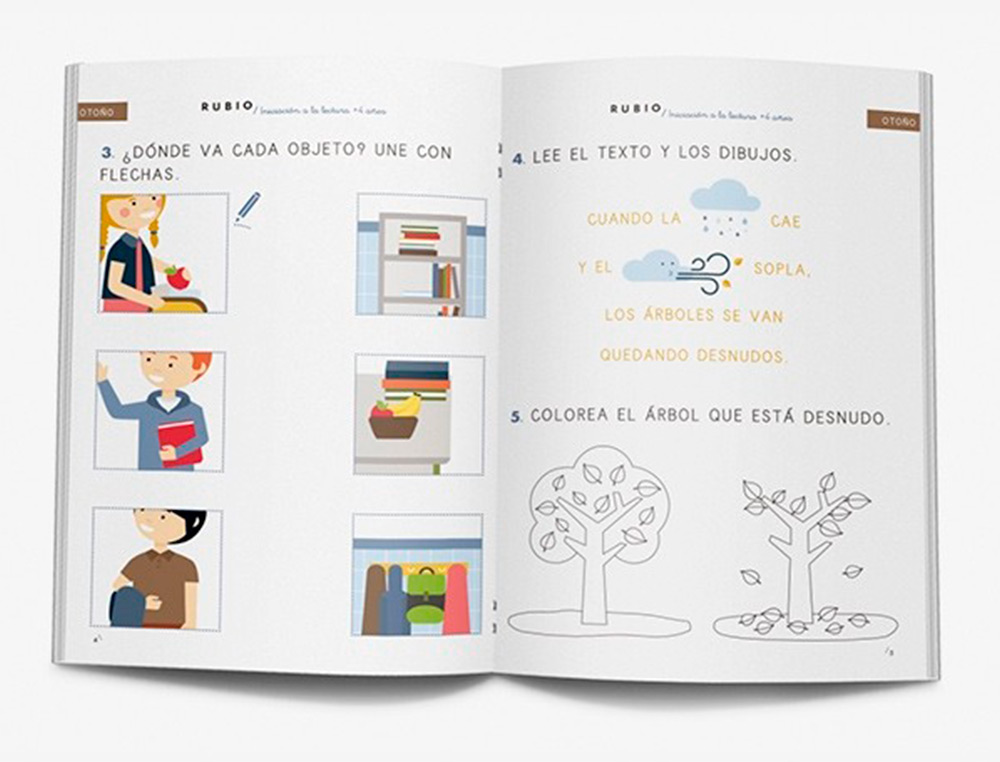 RUBIO - Cuaderno iniciacion a la lectura + 4 años (Ref. IL4)