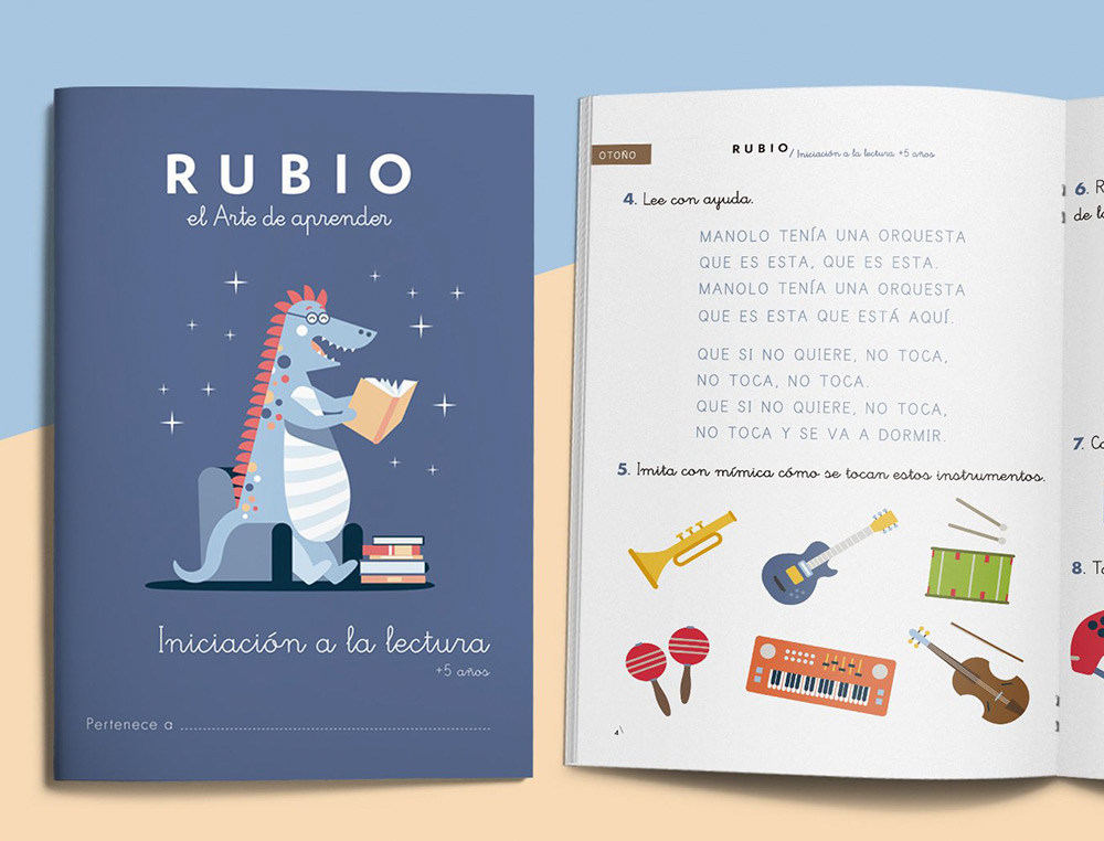RUBIO - Cuaderno iniciacion a la lectura + 5 años (Ref. IL5)