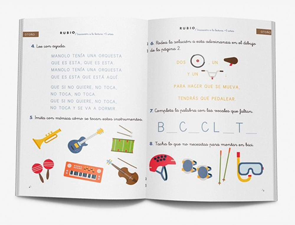 RUBIO - Cuaderno iniciacion a la lectura + 5 años (Ref. IL5)