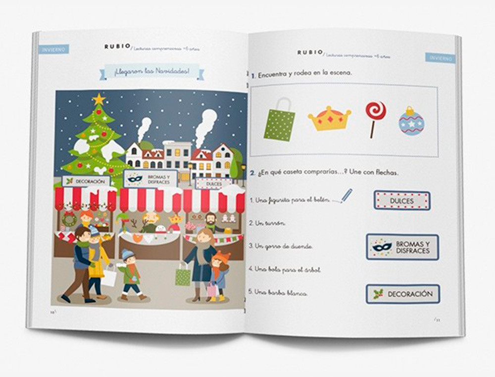 RUBIO - Cuaderno lecturas comprensivas + 6 años (Ref. LC6)