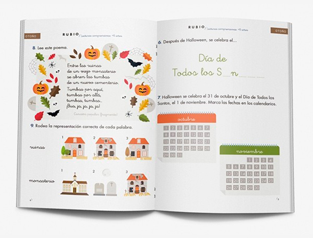 RUBIO - Cuaderno lecturas comprensivas + 6 años (Ref. LC6)