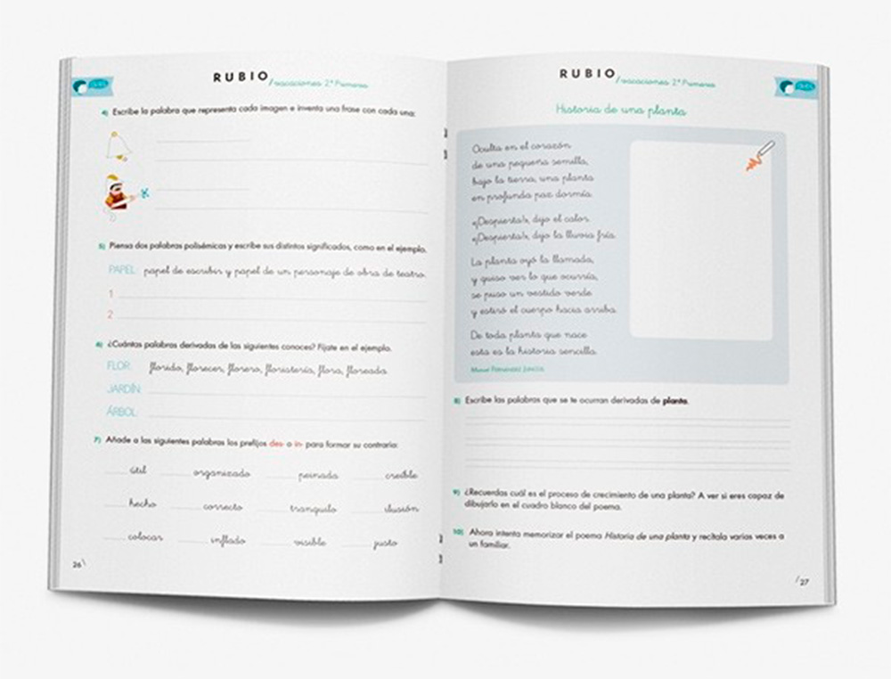RUBIO - Cuaderno vacaciones repaso materias 2º primaria (Ref. VAC2P)