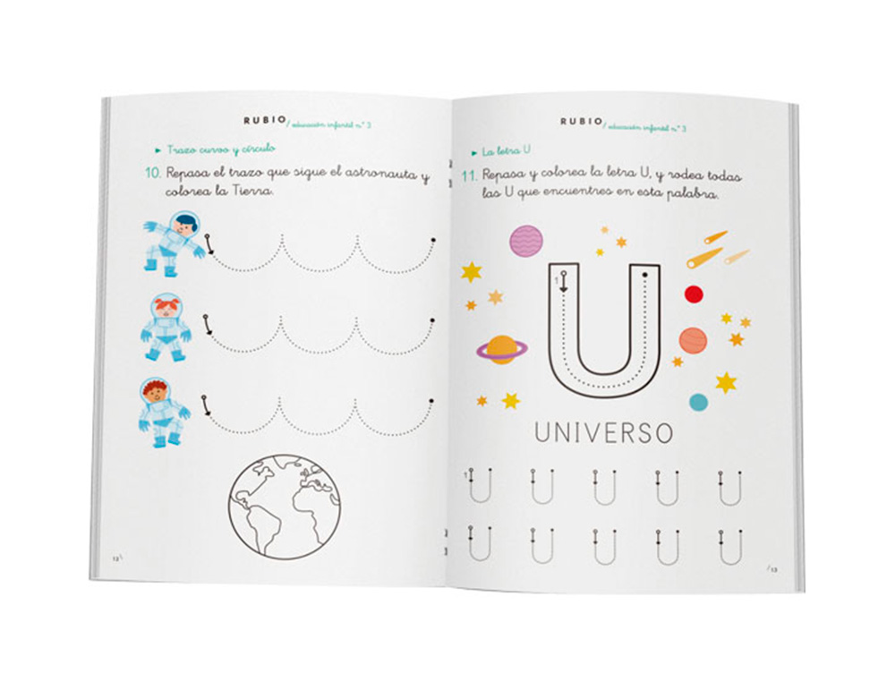 RUBIO - Cuaderno vacaciones repaso materias 3ºinfantil (Ref. VAC3I)