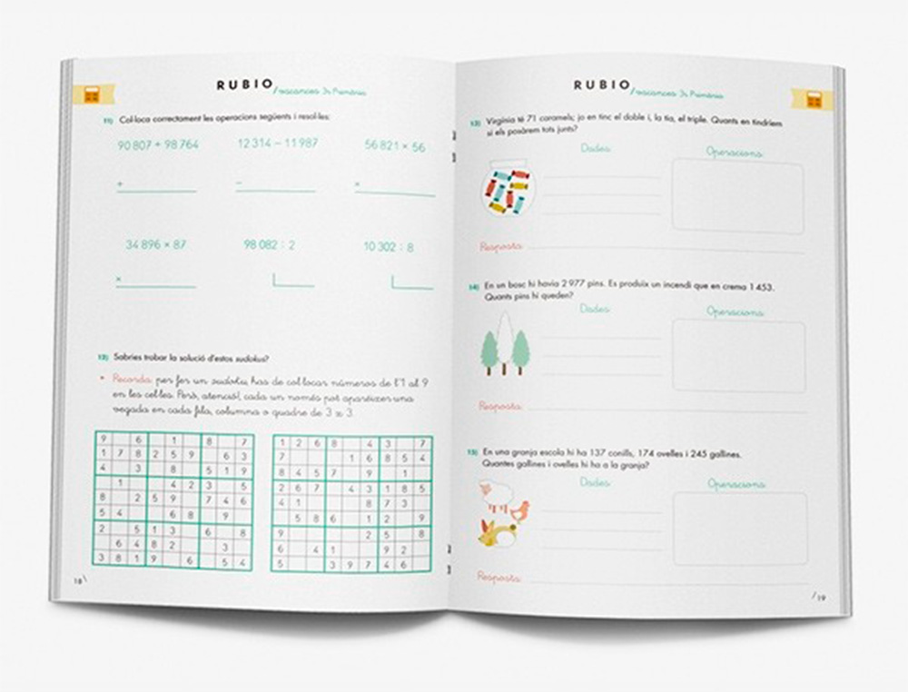 RUBIO - Cuaderno vacaciones repaso materias 3º primaria (Ref. VAC3P)