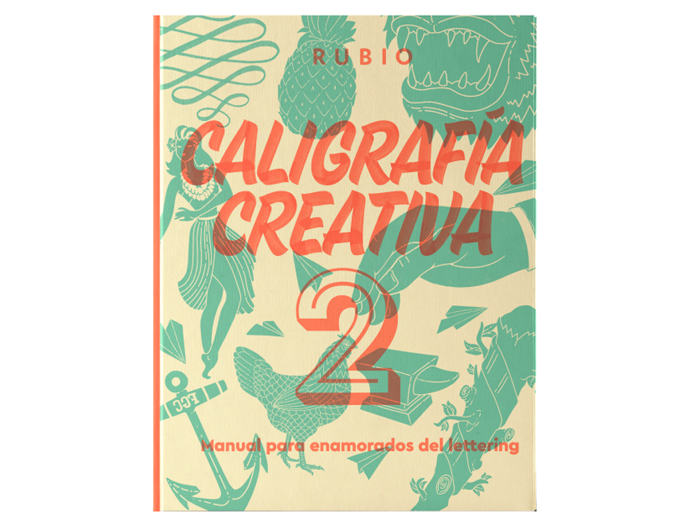 RUBIO - Libro de caligrafia creativa 2 150 paginas tapa dura 27x21 cm (Ref. CALCREA2)