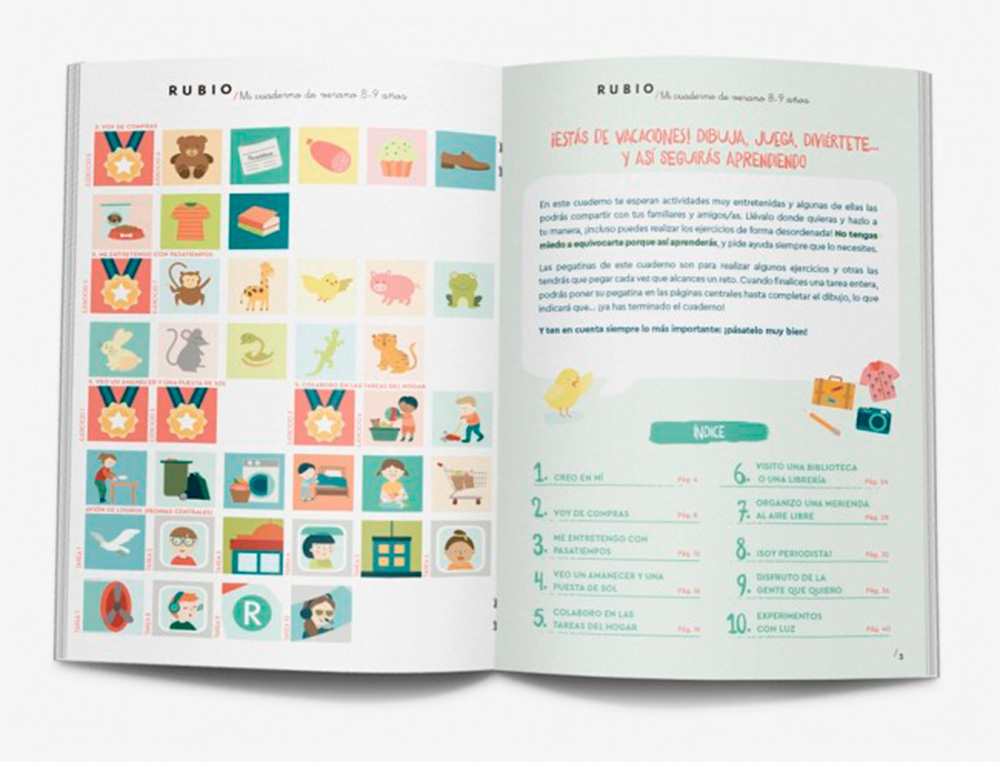 RUBIO - Mi cuaderno de verano 8-9 años (Ref. VERANO89)