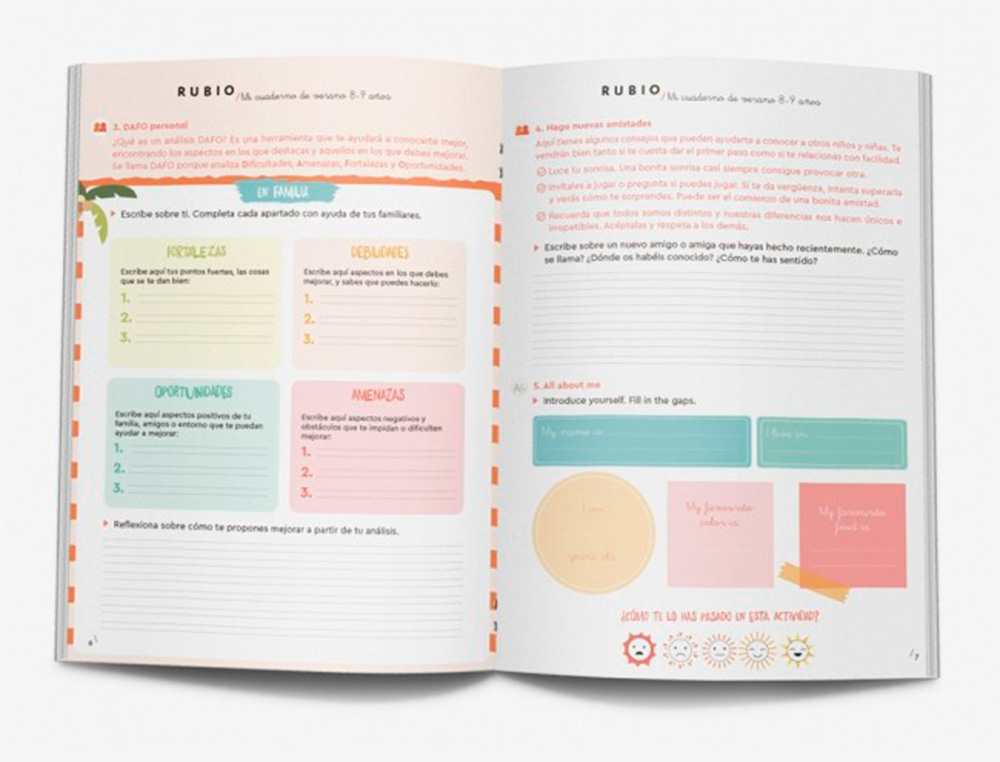 RUBIO - Mi cuaderno de verano 8-9 años (Ref. VERANO89)