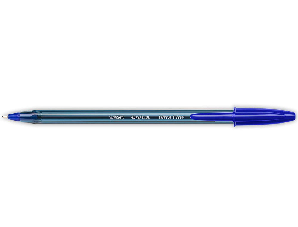 BIC - Boligrafo cristal ultrafine punta forma aguja 0,7 mm azul (Ref. 992605)