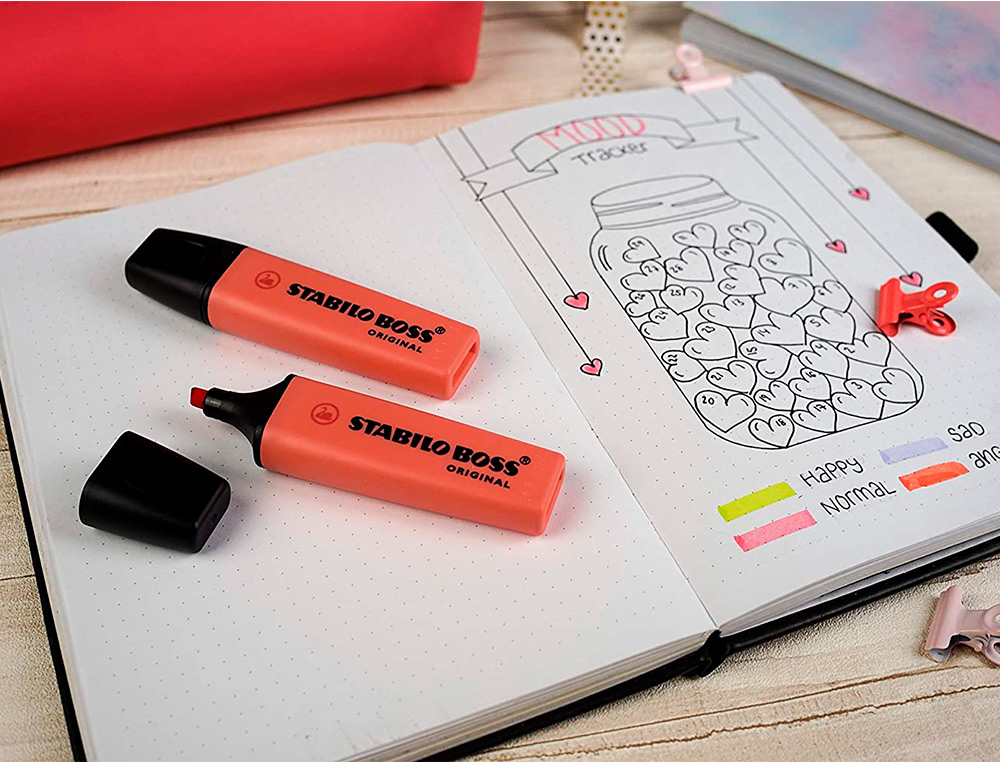 STABILO - Rotulador boss fluorescente 70 pastel coral meloso (Ref. 70/140)