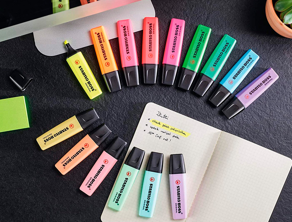 STABILO - Rotulador boss fluorescente 70 pastel gris polvoriento (Ref. 70/194)